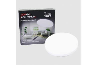 Pyöreä LED-kattovalo "SOPOT" 2x18W 13
