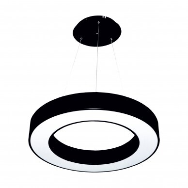 Round black ceiling LED luminaire "MEKA" 36W