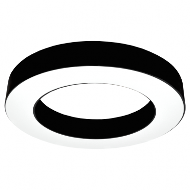 Round black ceiling LED luminaire "MEKA" 36W 6