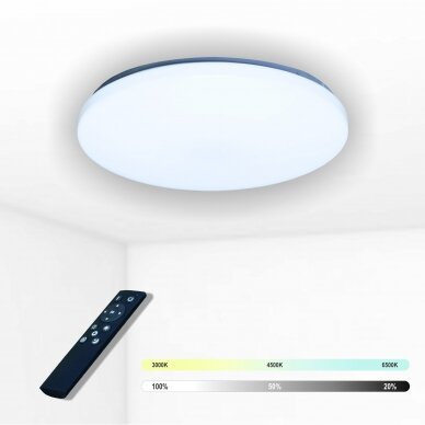Round LED ceiling light "SOPOT" 2x24W