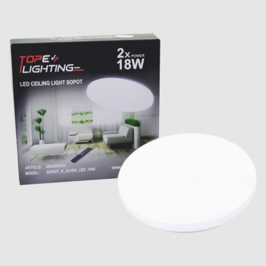 Round LED ceiling light "SOPOT" 2x18W 13 Round LED ceiling light "SOPOT" 2x18W 13