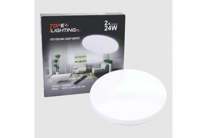 Okrągła lampa sufitowa LED „SOPOT” 2×24W 13 Okrągła lampa sufitowa LED „SOPOT” 2×24W 13