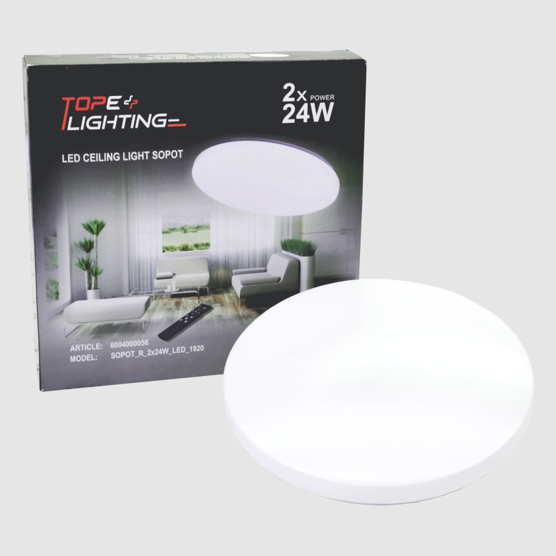Ümmargune LED-laevalgusti "SOPOT" 2x24W 13 Ümmargune LED-laevalgusti "SOPOT" 2x24W 13