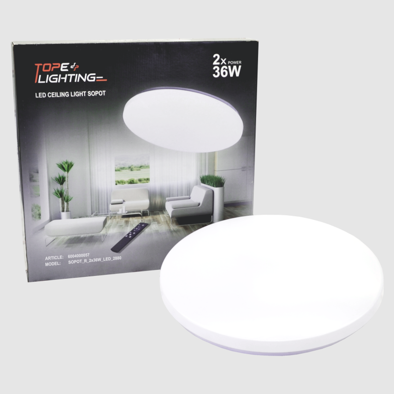 Round LED ceiling light "SOPOT" 2x36W 13 Round LED ceiling light "SOPOT" 2x36W 13