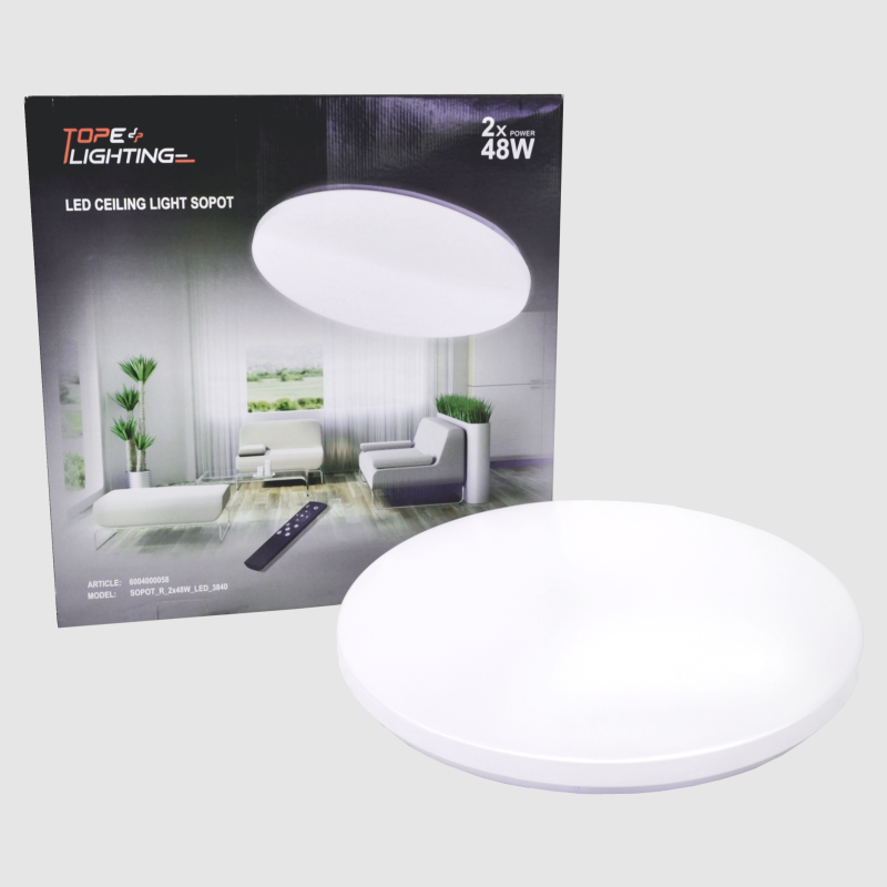 Apvalus lubinis LED šviestuvas "SOPOT" 2x48W 13