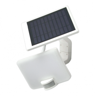 White LED floodlight with solar batery and PIR sensor "VISTA" 10W 10 White LED floodlight with solar batery and PIR sensor "VISTA" 10W 10