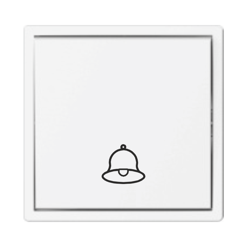White doorbell switch "BORA" (without frame) White doorbell switch "BORA" (without frame)