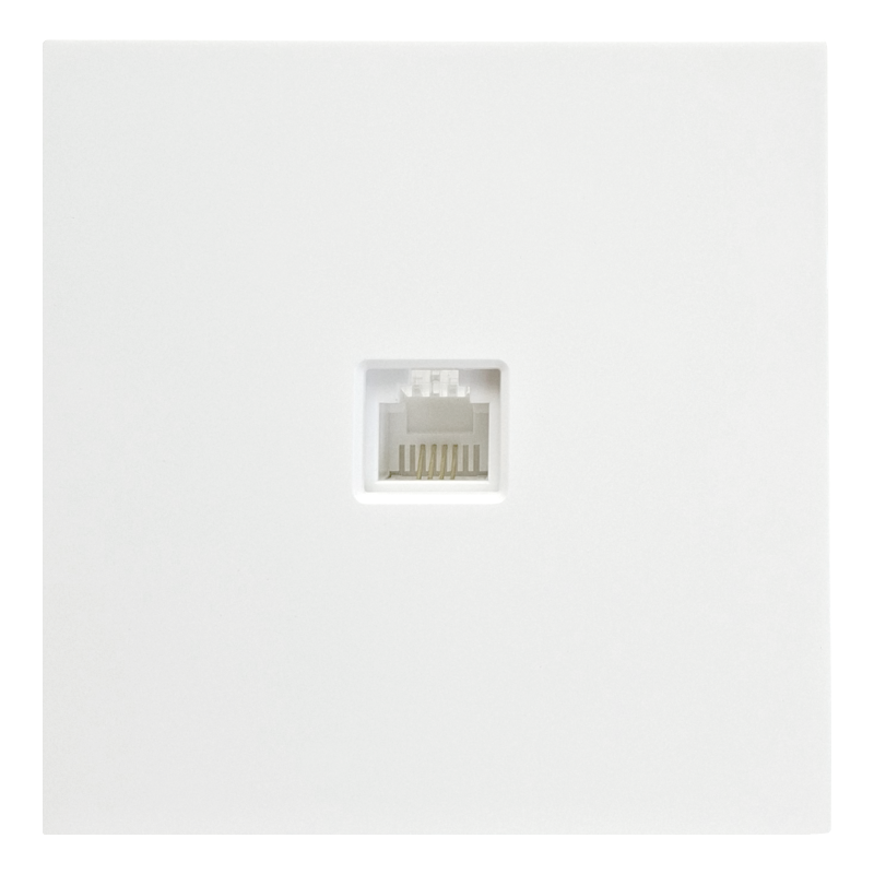 White computer socket "BORA" (without frame) White computer socket "BORA" (without frame)