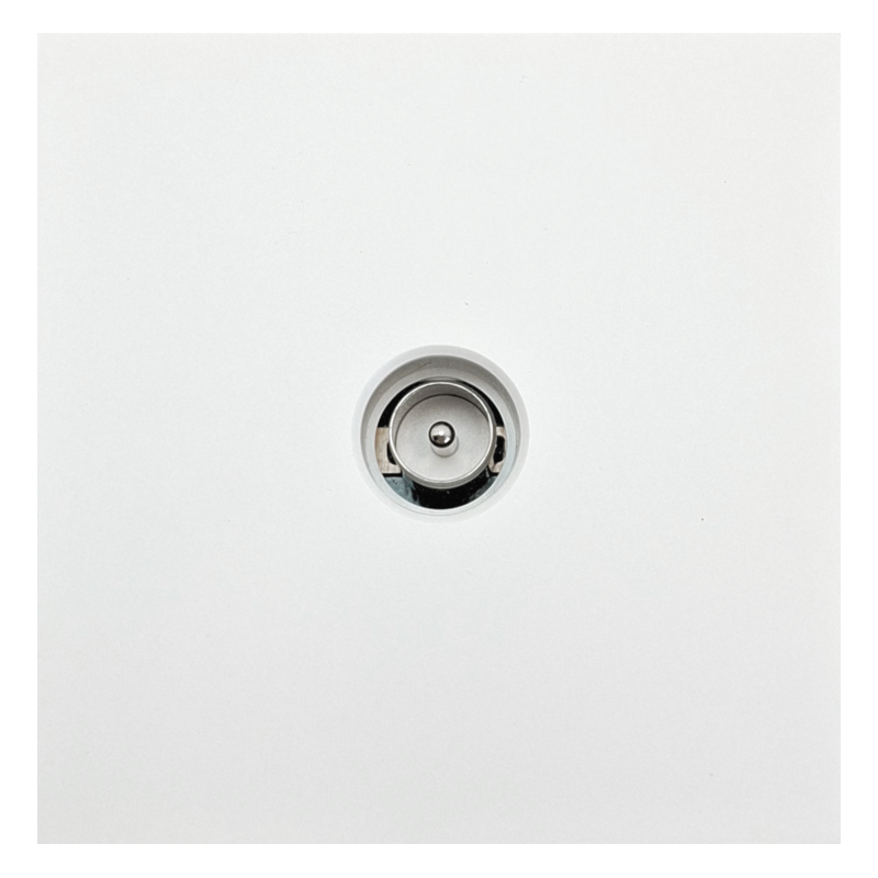 White TV antenna socket "BORA" (without frame) White TV antenna socket "BORA" (without frame)