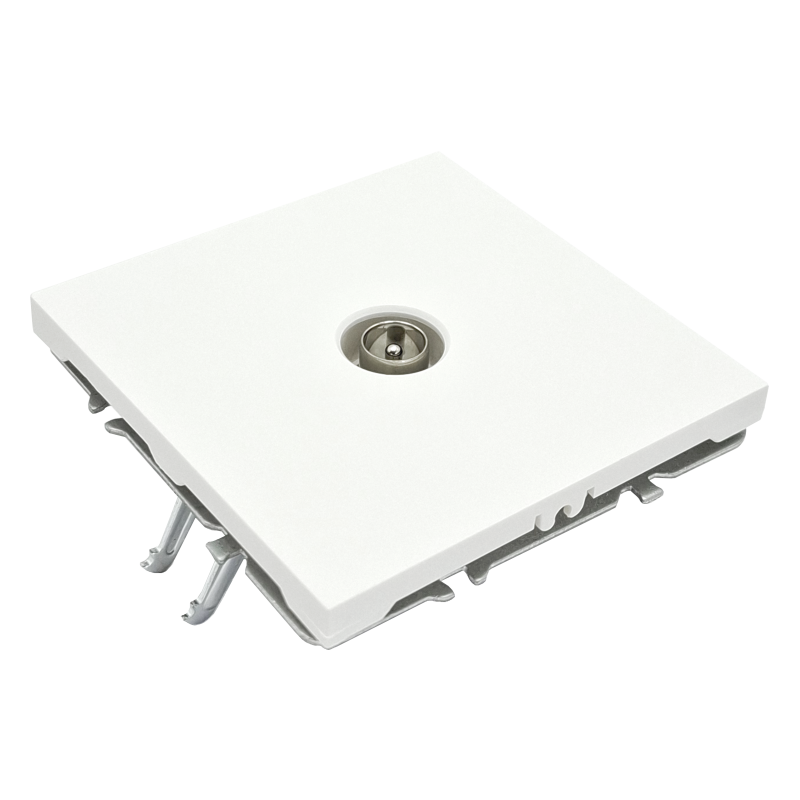 Balta TV antenas ligzda "BORA" (bez rāmja) 2 Balta TV antenas ligzda "BORA" (bez rāmja) 2