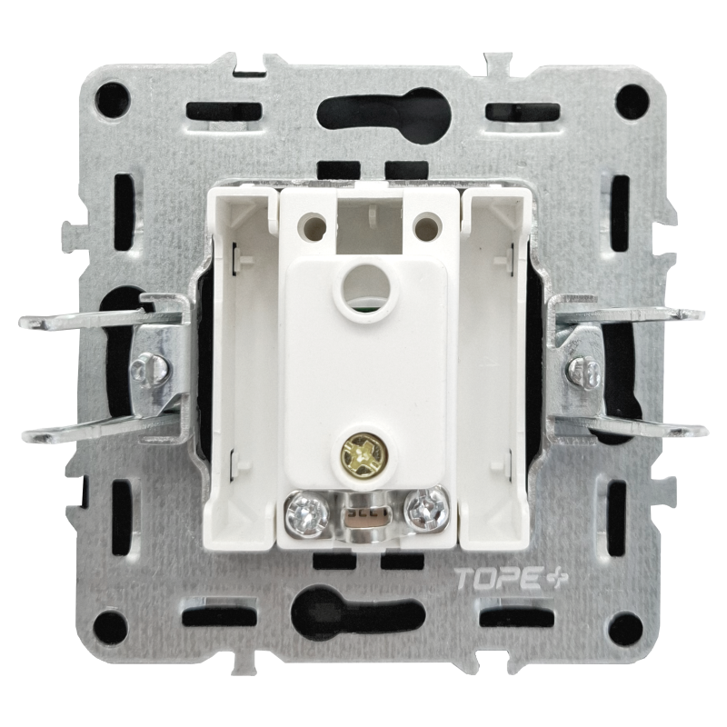 White TV antenna socket "BORA" (without frame) 3 White TV antenna socket "BORA" (without frame) 3
