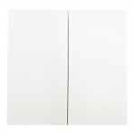 Two gang one way white switch "BORA" (without frame) Two gang one way white switch "BORA" (without frame)