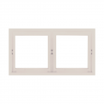Two gang cream frame "BORA"