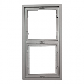 Kahekohaline vertikaalne hall raam "BORA"