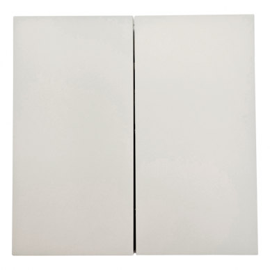 Two gang two way cream switch "BORA" (without frame) Two gang two way cream switch "BORA" (without frame)