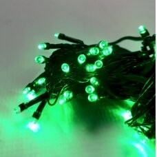 Elektrinė dekoratyvinė LED100 girlianda, žalios spalvos, 6,7 m