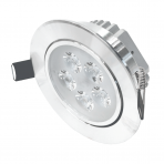 Reccesed round metal LED downlight "LENS" 5W