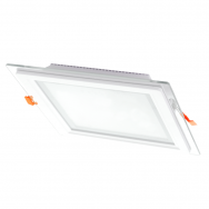 Įmontuojamas kvadratinis LED šviestuvas su stiklu "VESTA" 18W Įmontuojamas kvadratinis LED šviestuvas su stiklu "VESTA" 18W