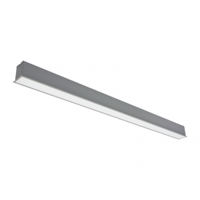 Reccesed linear LED grey luminaire "ESNA" 40W