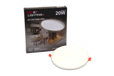 Okrągły wpuszczany panel LED „ROSA” 20W 6 Okrągły wpuszczany panel LED „ROSA” 20W 6