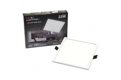 Kwadratowy wpuszczany panel LED „SPLIT” 22W-4000K 6 Kwadratowy wpuszczany panel LED „SPLIT” 22W-4000K 6