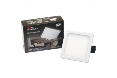 Kwadratowy wpuszczany panel LED „SPLIT” 5W-4000K 6