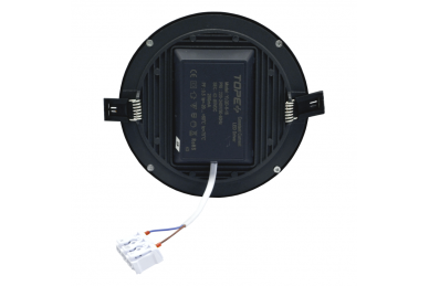 Wpustowy okrągły czarny panel LED „SPLIT” 22W-3000K 5 Wpustowy okrągły czarny panel LED „SPLIT” 22W-3000K 5