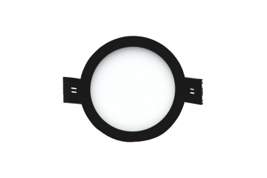 Wpustowy okrągły czarny panel LED „SPLIT” 5W-3000K 1 Wpustowy okrągły czarny panel LED „SPLIT” 5W-3000K 1