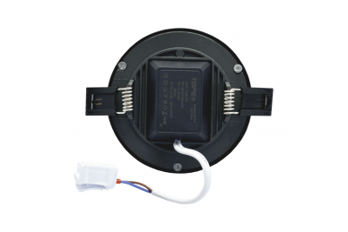 Wpustowy okrągły czarny panel LED „SPLIT” 8W-3000K 5 Wpustowy okrągły czarny panel LED „SPLIT” 8W-3000K 5