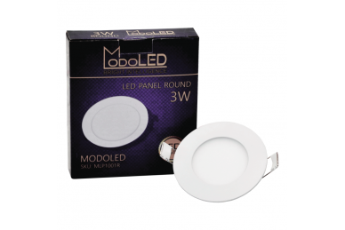 Okrągły wpuszczany panel LED „MODOLED” 3W 7 Okrągły wpuszczany panel LED „MODOLED” 3W 7