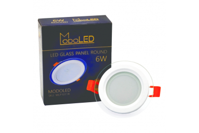 Okrągły wpuszczany panel LED z szybą „MODOLED” 6W 6