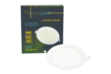 Okrągły wpuszczany panel LED „VESTA” 12W 7 Okrągły wpuszczany panel LED „VESTA” 12W 7
