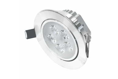 Okrągła wpuszczana metalowa oprawa LED typu downlight „LENS” 5W Okrągła wpuszczana metalowa oprawa LED typu downlight „LENS” 5W