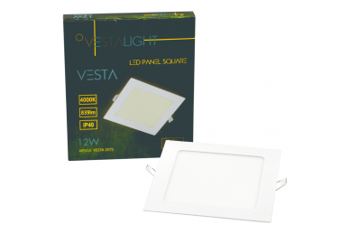 Kwadratowy wpuszczany panel LED „VESTA” 12W 7 Kwadratowy wpuszczany panel LED „VESTA” 12W 7