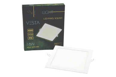 Kwadratowy wpuszczany panel LED „VESTA” 18W 7 Kwadratowy wpuszczany panel LED „VESTA” 18W 7