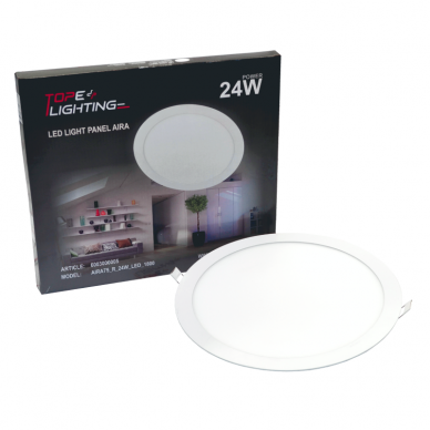 Sisseehitatud ümmargune LED-paneel "AIRA" 24W 7 Sisseehitatud ümmargune LED-paneel "AIRA" 24W 7