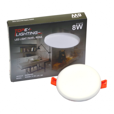 Reccesed round LED panel "ROSA" 8W 5 Reccesed round LED panel "ROSA" 8W 5