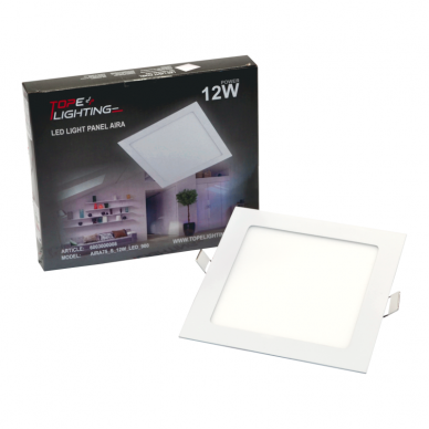 Sisseehitatud neljakandiline LED-paneel "AIRA" 12W 7 Sisseehitatud neljakandiline LED-paneel "AIRA" 12W 7