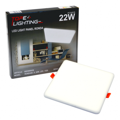 Reccesed square LED panel "RONDA" 20W 6 Reccesed square LED panel "RONDA" 20W 6