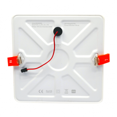 Reccesed square LED panel "ROSA" 20W 4 Reccesed square LED panel "ROSA" 20W 4