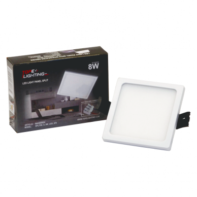 Sisseehitatud neljakandiline LED-paneel "SPLIT" 8W-4000K 6 Sisseehitatud neljakandiline LED-paneel "SPLIT" 8W-4000K 6