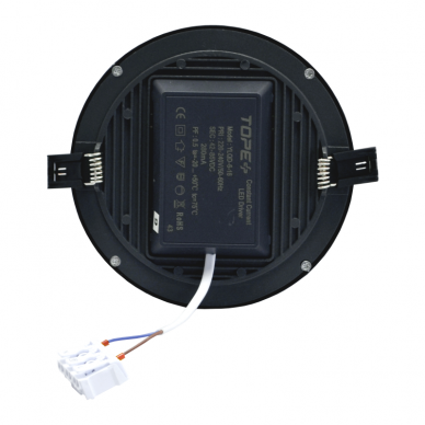 Iebūvējamais apalš melns LED panelis "SPLIT" 16W-4000K 4 Iebūvējamais apalš melns LED panelis "SPLIT" 16W-4000K 4