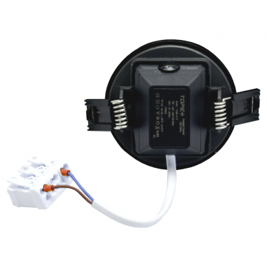Reccesed round black LED panel "SPLIT" 5W-3000K 5 Reccesed round black LED panel "SPLIT" 5W-3000K 5