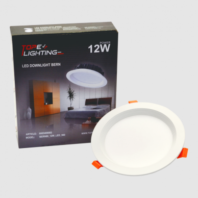 Įmontuojamas apvalus LED šviestuvas "BERN" 12W 7 Įmontuojamas apvalus LED šviestuvas "BERN" 12W 7