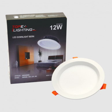 Reccesed round LED downlight "BERN" 12W 7