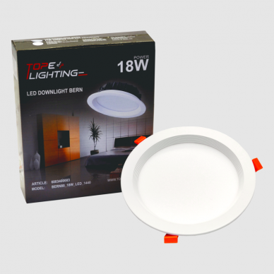 Reccesed round LED downlight "BERN" 18W 6
