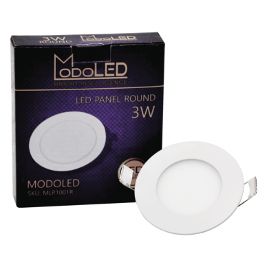 Įmontuojamas apvalus LED šviestuvas "MODOLED"  3W 7