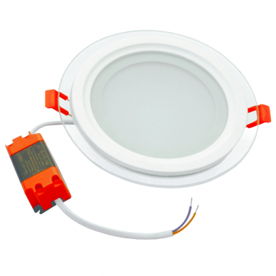 Reccesed round LED panel with glass "MODOLED" 12W 5