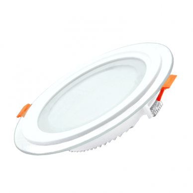 Įmontuojamas apvalus LED šviestuvas su stiklu "VESTA" 12W 1 Įmontuojamas apvalus LED šviestuvas su stiklu "VESTA" 12W 1