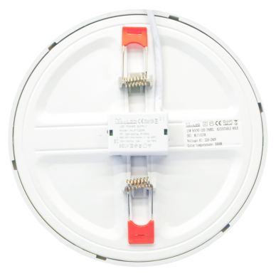 Reccesed round LED panel with adjustable springs "MODOLED" 15W 5 Reccesed round LED panel with adjustable springs "MODOLED" 15W 5